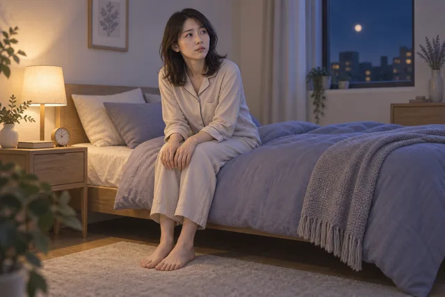 寝る前に足がムズムズするのはなぜ？眠れないときの対処法と相談の目安